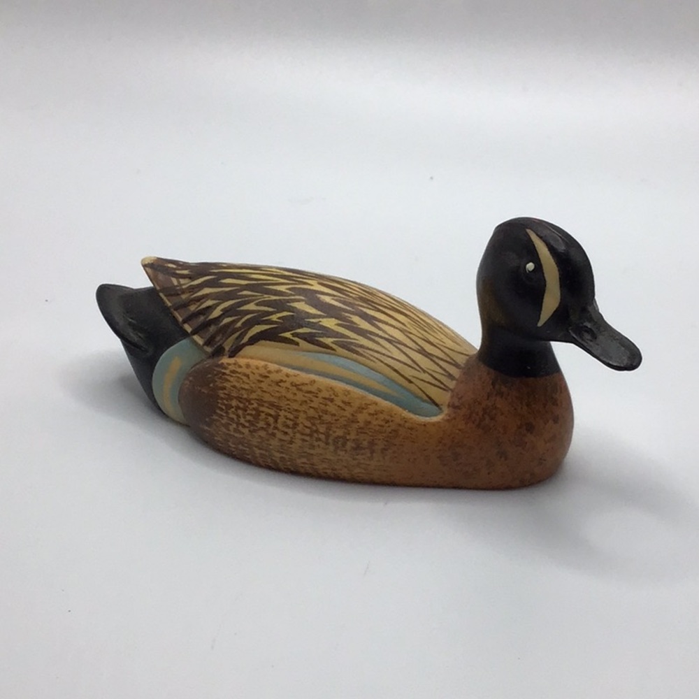 Handcrafted Duck Figurine Wildlife Collection Blue Winged Teal
